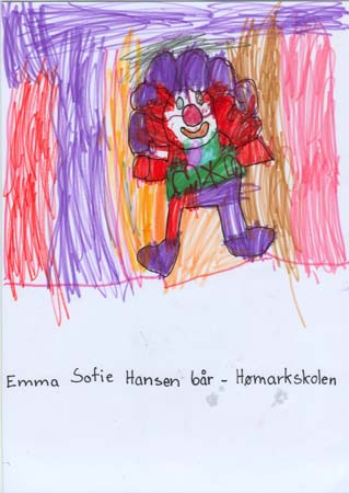 Clown Emma Sofie 6år Hømarkskole